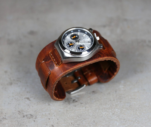 Handmade leather watch - handmade,