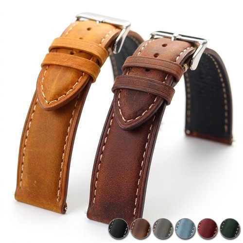Genuine leather watch - watch, strap