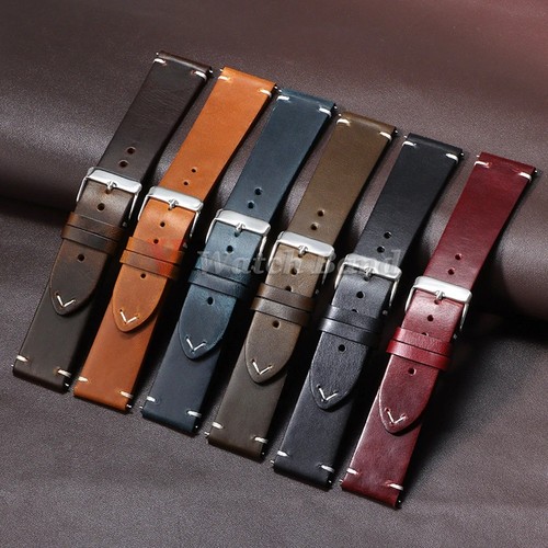 Vintage leather watch band - watch,