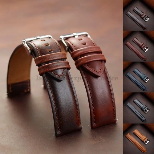 Genuine leather watchband - leather, 18mm