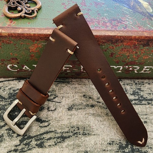 20mm brown handmade horween - brown,