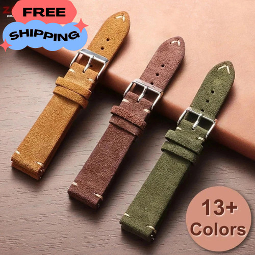Soft suede leather watch - soft,