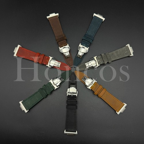 Vintage leather watch band - vintage,