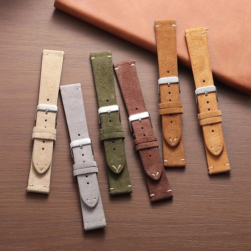 Vintage suede leather bracelet - leather,