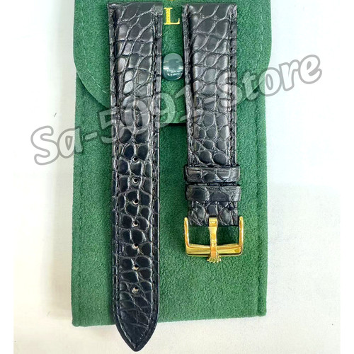 Rolex black crocodile - crocodile, leather