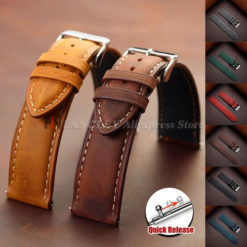 Cowhide watch strap 14mm - strap,