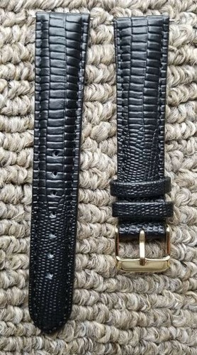 18mm black genuine leather - 18mm, leather+