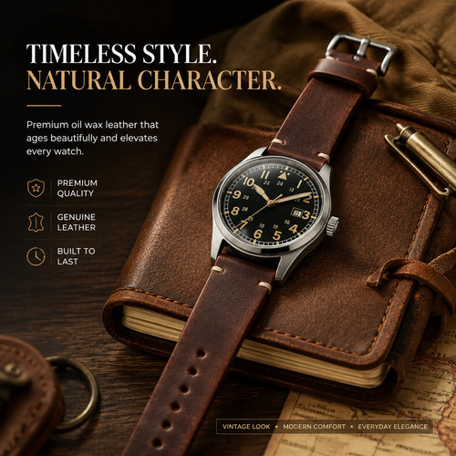 Retro genuine leather watch - genuine,