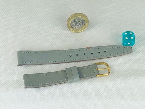 Watch strap light grey genuine - light,