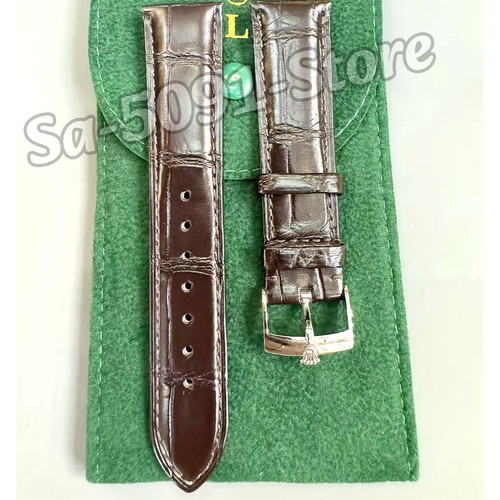 Rolex brown crocodile leather - brown,