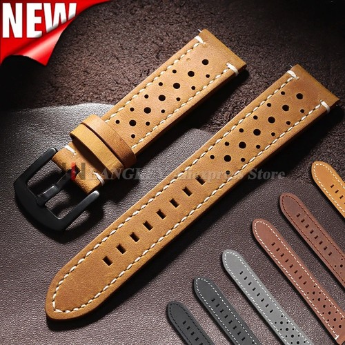 Vintage racing leather watch - vintage,