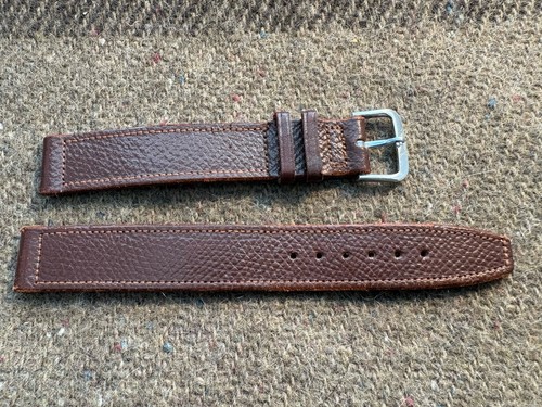 Wwii brown leather 16mm - wwii, 5/8"