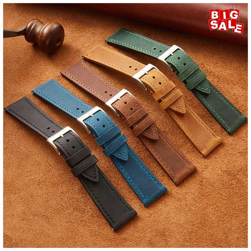 Vintage cowhide watch - watch, strap