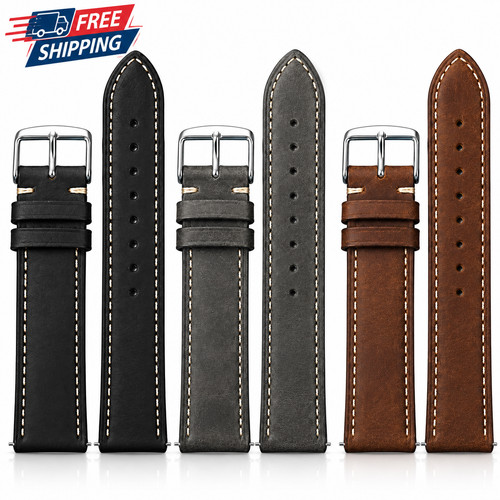 Leather watch strap - leather,