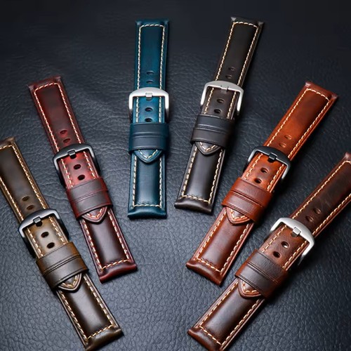 Vintage cowhide leather watch - cowhide,